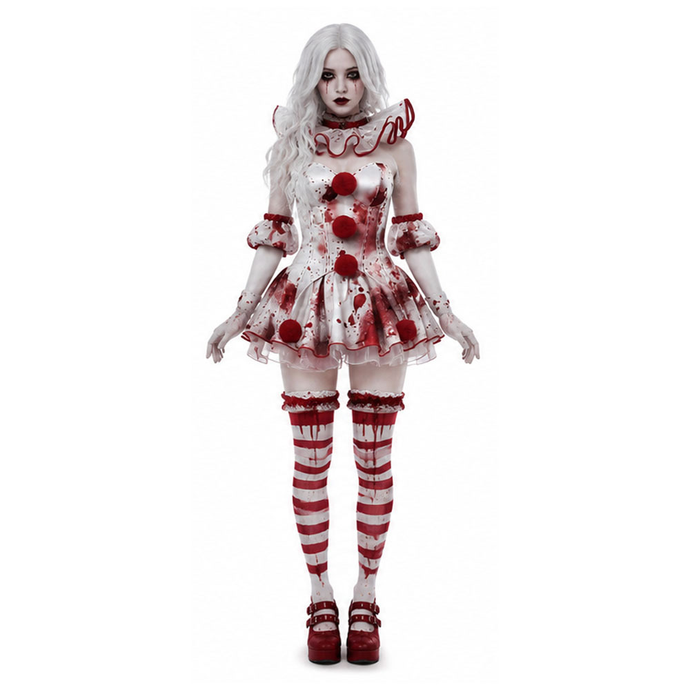 Halloween Costume Kids - Kostum Cosplay Halloween Baru Gadis Badut
