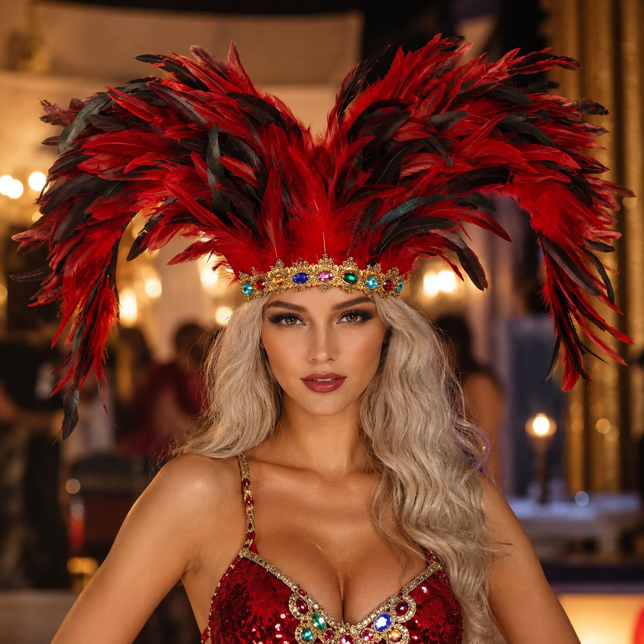Halloween Costume Adult - 2026 Hiasan Kepala Bulu Baru Aksesori