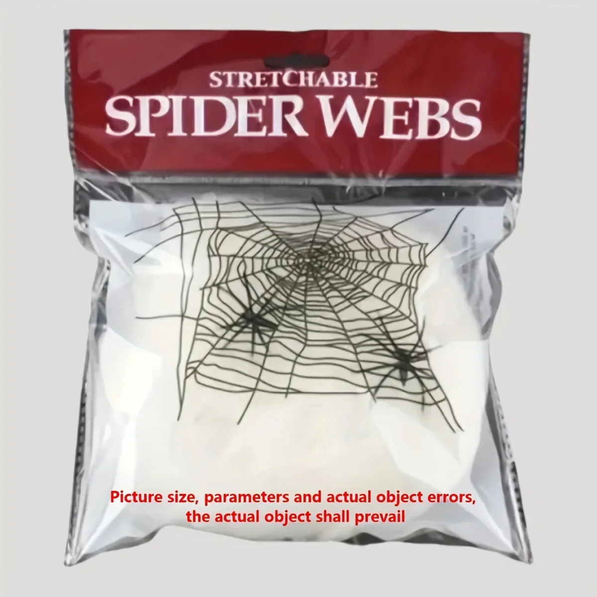 Spider Web Halloween Decoration - Jaring laba-laba yang bisa diregangkan dengan