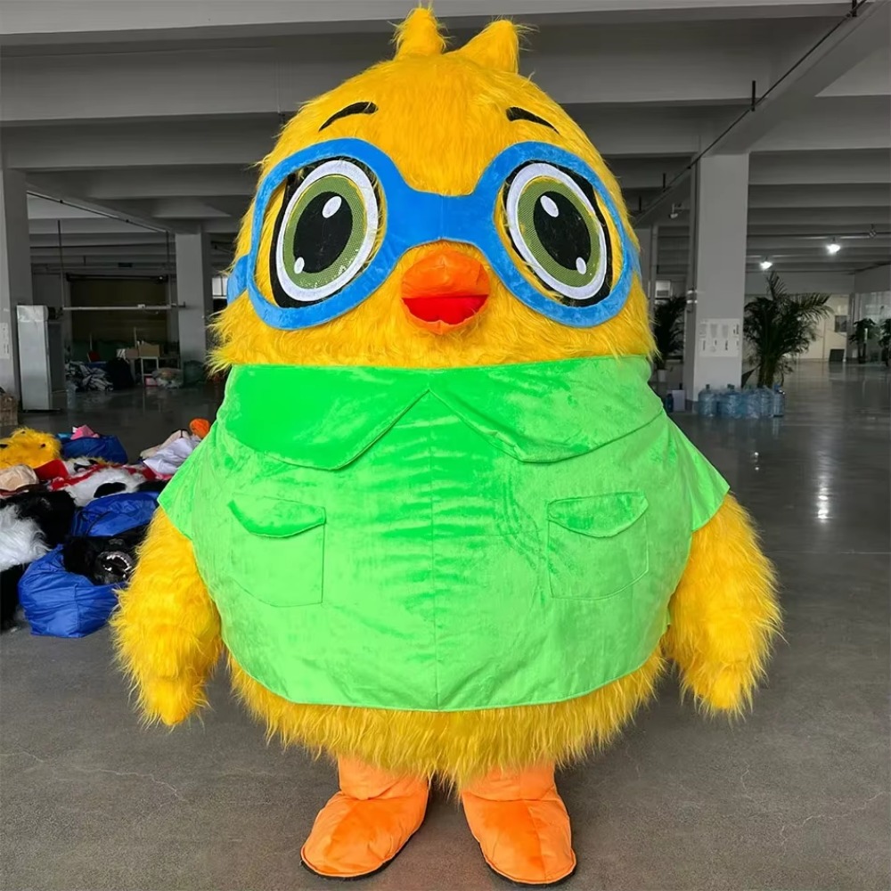 Halloween Costume Adult - Kostum Maskot Burung Tiup dengan Kacamata