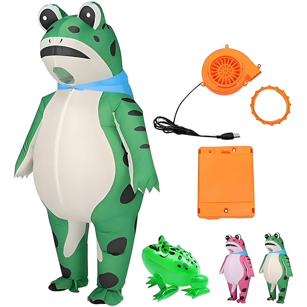Halloween Costume Adult - ZOETOPKID Kostum Cosplay Katak Tiup Lucu