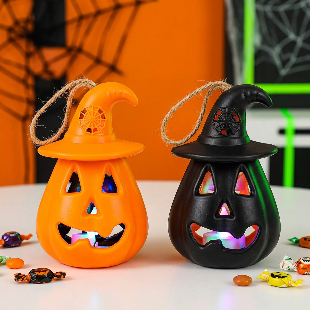 Ornamen Halloween Lentera Labu - Pumpkin Lantern Halloween ulasan dan harga