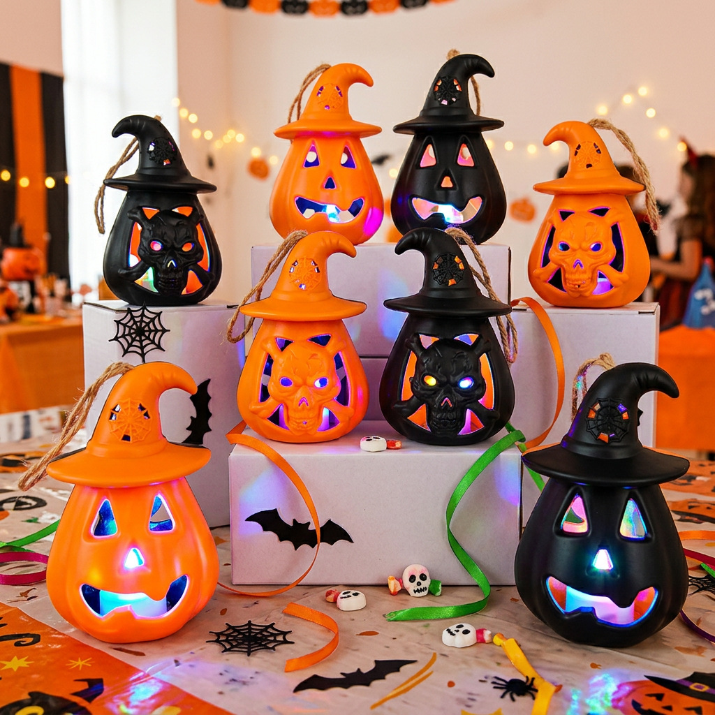 Ornamen Halloween Lentera Labu - Pumpkin Lantern Halloween ulasan dan harga