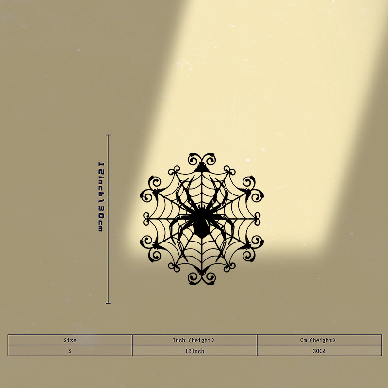 1 Dekorasi Dinding Logam Jarin - Spider Web Halloween Decoration ulasan dan harga