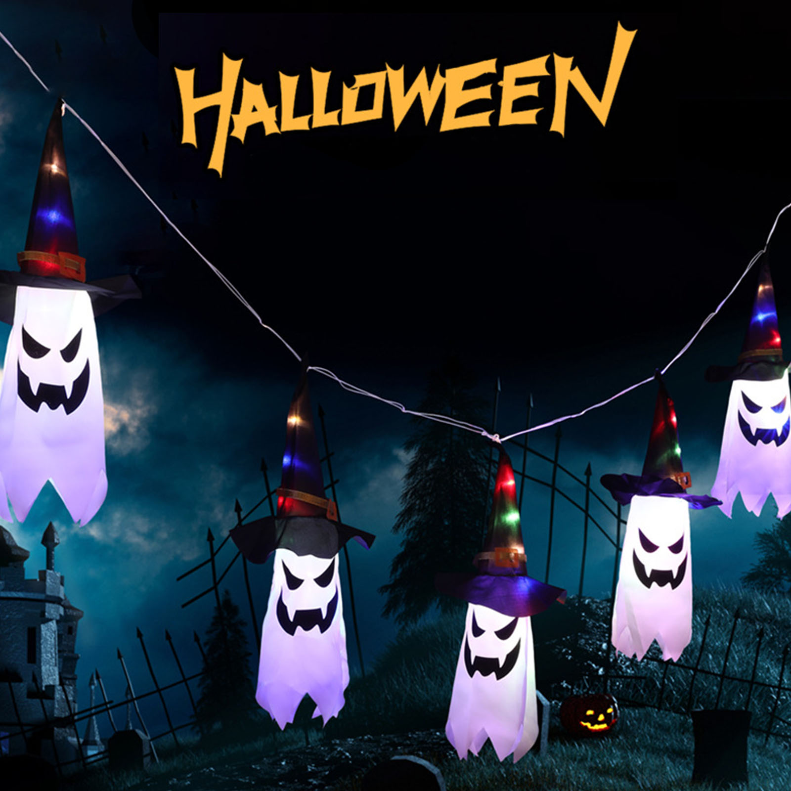 Lampu Dekoratif Halloween, Top - Halloween Led String Lights Orange ulasan dan harga