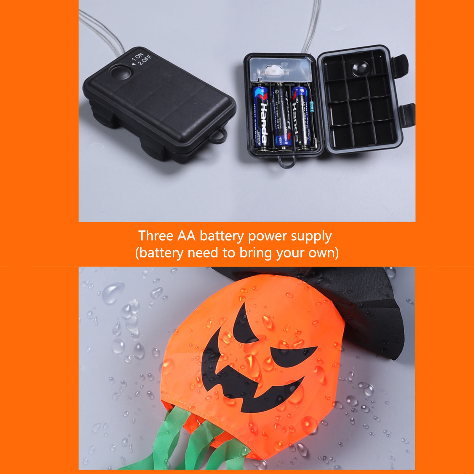 Lampu Dekoratif Halloween, Top - Halloween Led String Lights Orange ulasan dan harga
