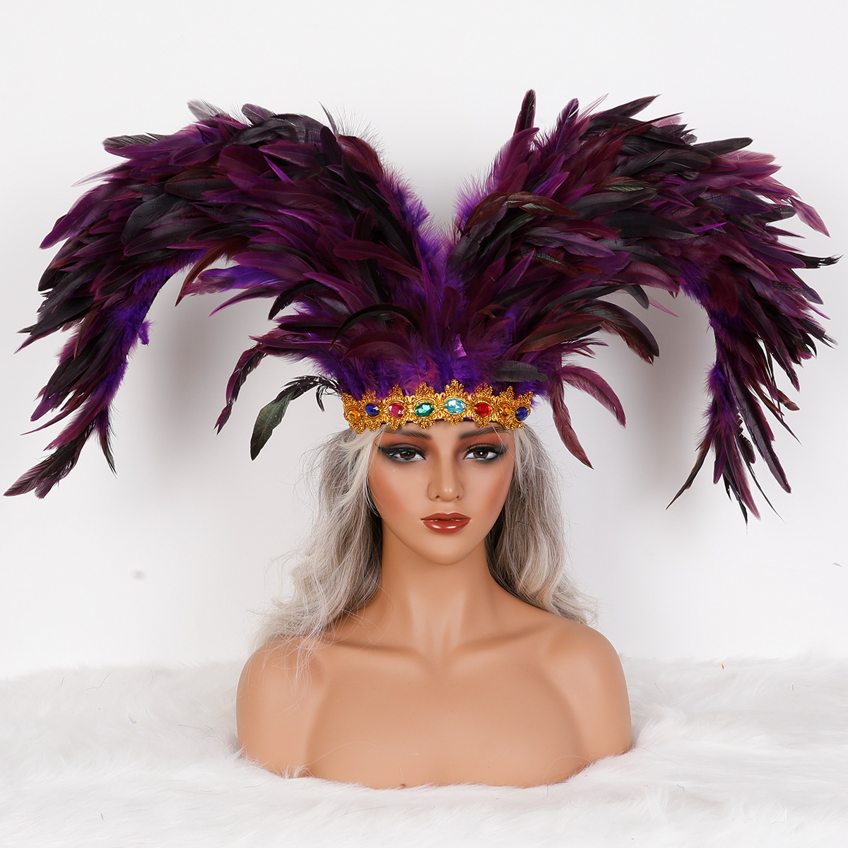 2026 Hiasan Kepala Bulu Baru A - Halloween Costume Adult ulasan dan harga