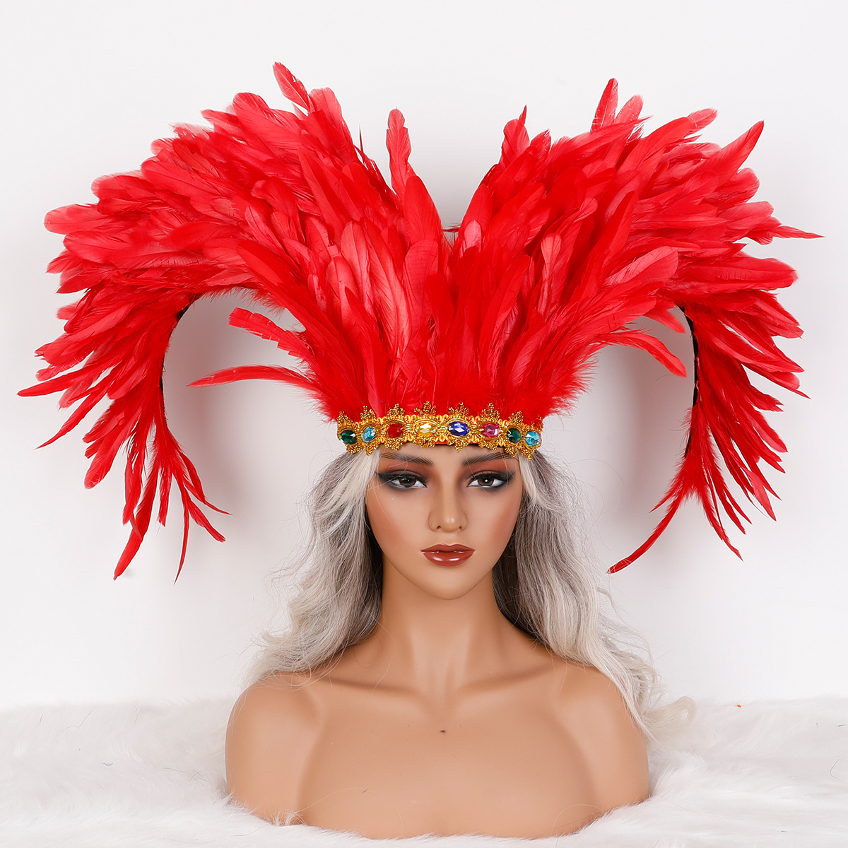 2026 Hiasan Kepala Bulu Baru A - Halloween Costume Adult ulasan dan harga