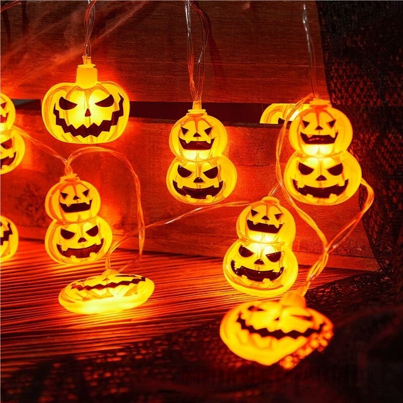 Lampu Tali LED Halloween 10/20 - Halloween Led String Lights Orange ulasan dan harga