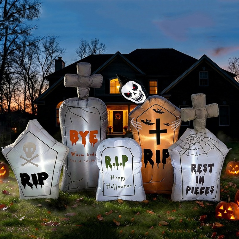 Model Tiup Batu Nisan Pesta Ha - Halloween Skeleton Decoration ulasan dan harga