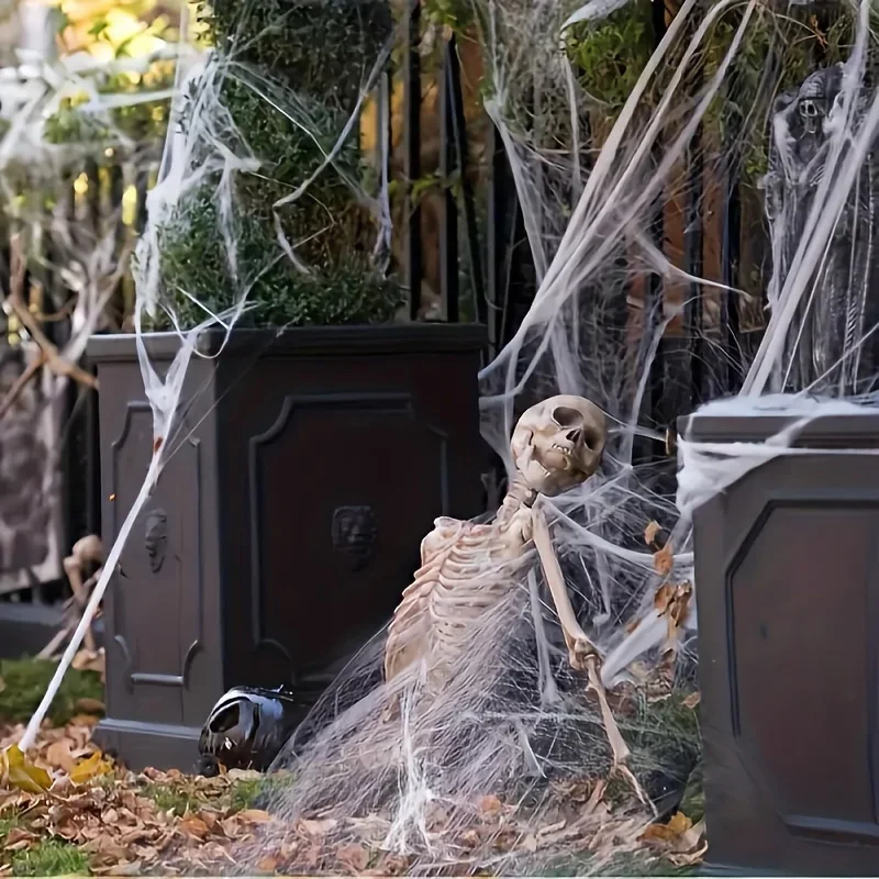 Jaring laba-laba yang bisa dir - Spider Web Halloween Decoration ulasan dan harga