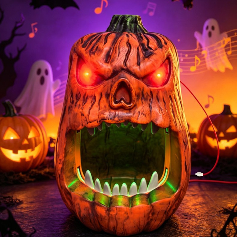 Mangkuk Permen Labu Berlampu L - Pumpkin Lantern Halloween ulasan dan harga