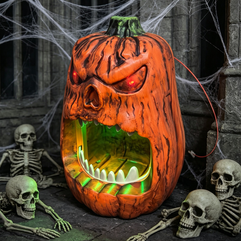 Mangkuk Permen Labu Berlampu L - Pumpkin Lantern Halloween ulasan dan harga