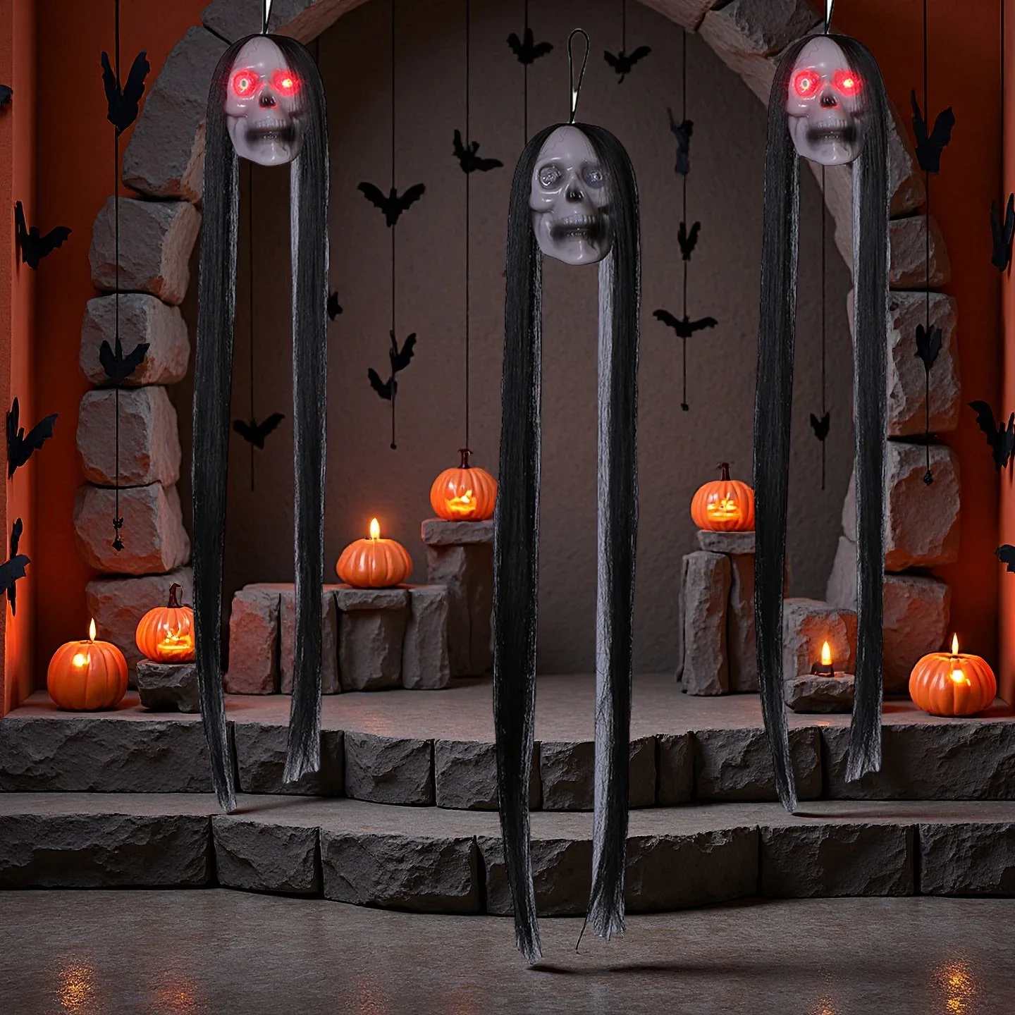 Halloween Tengkorak Hantu Gant - Halloween Skeleton Decoration ulasan dan harga
