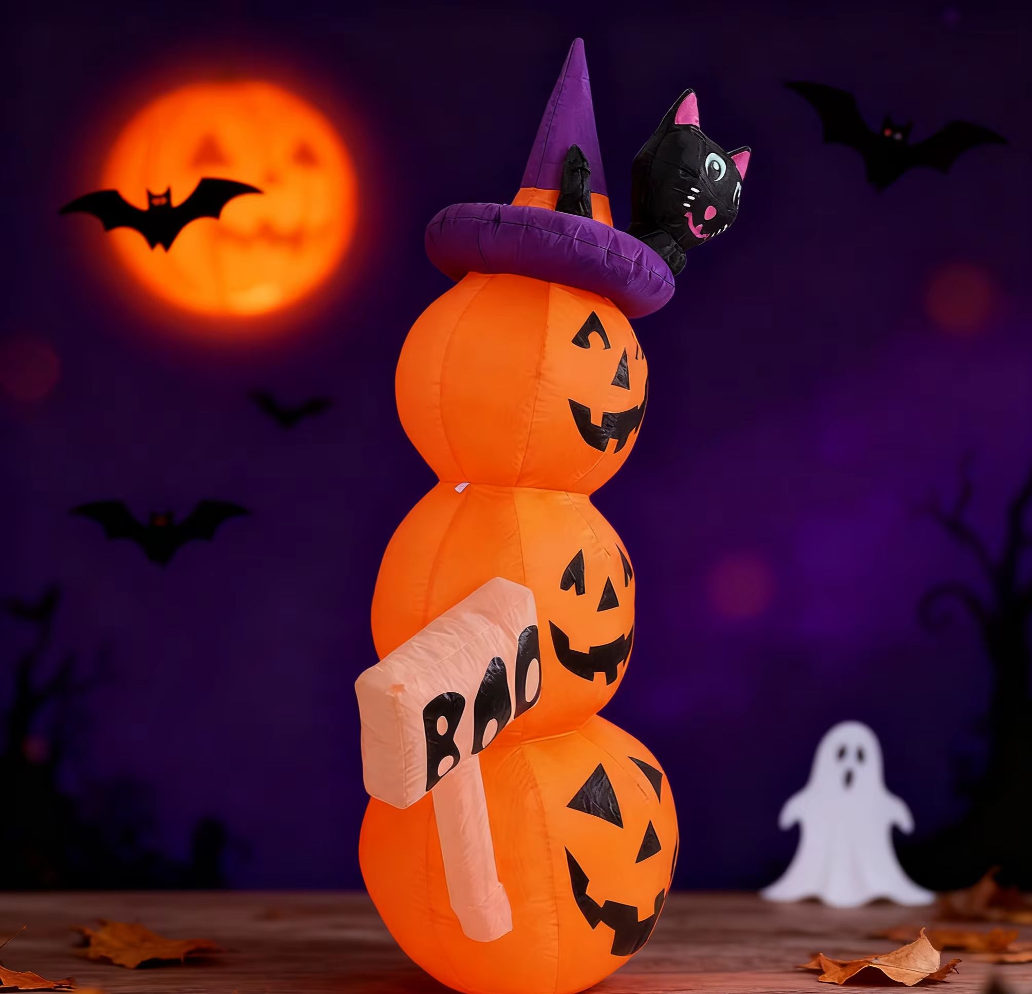 Dekorasi Halaman Tiup Hallowee - Halloween Pumpkin Decor Led ulasan dan harga