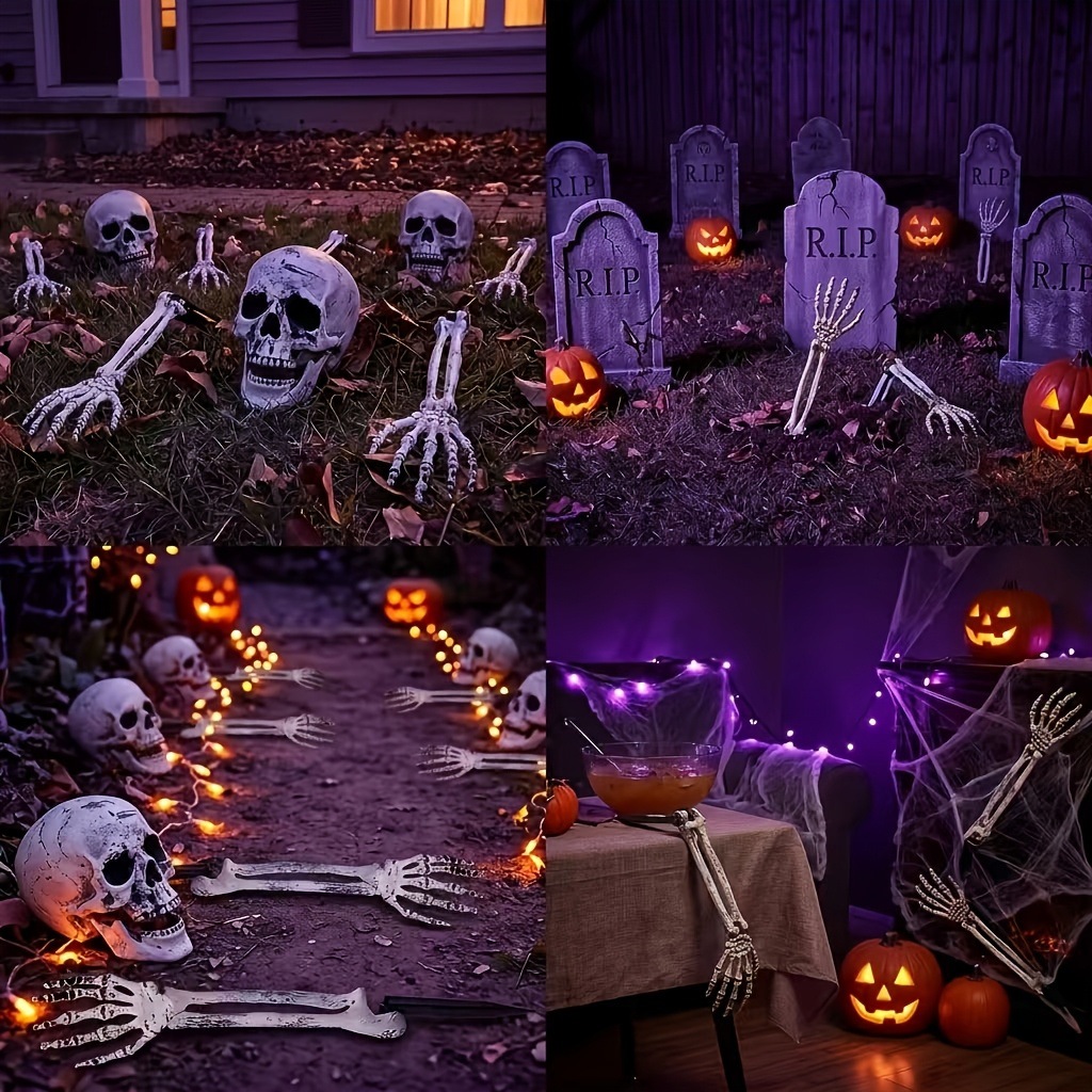 3 buah set dekorasi halaman Ha - Halloween Skeleton Decoration ulasan dan harga