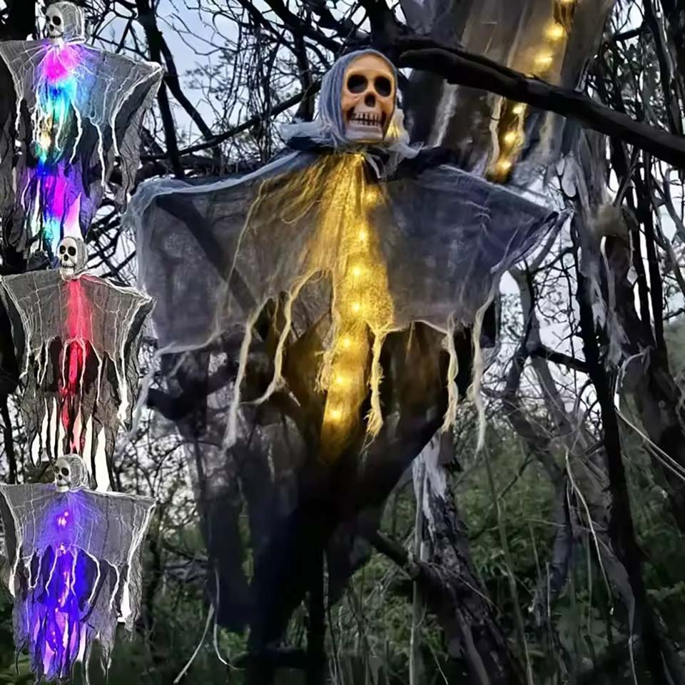 1 buah Hiasan Tengkorak Bercah - Halloween Skeleton Decoration ulasan dan harga