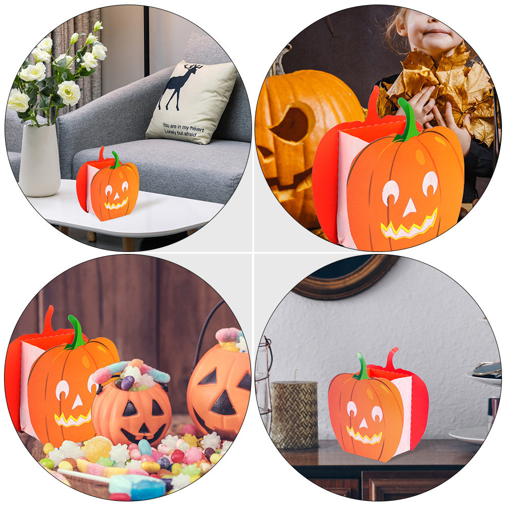 12 buah kantong labu dengan de - Pumpkin Lantern Halloween ulasan dan harga