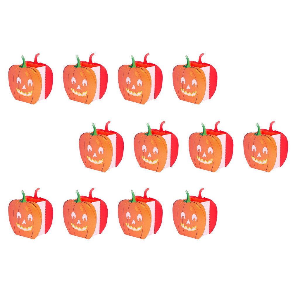 12 buah kantong labu dengan de - Pumpkin Lantern Halloween ulasan dan harga