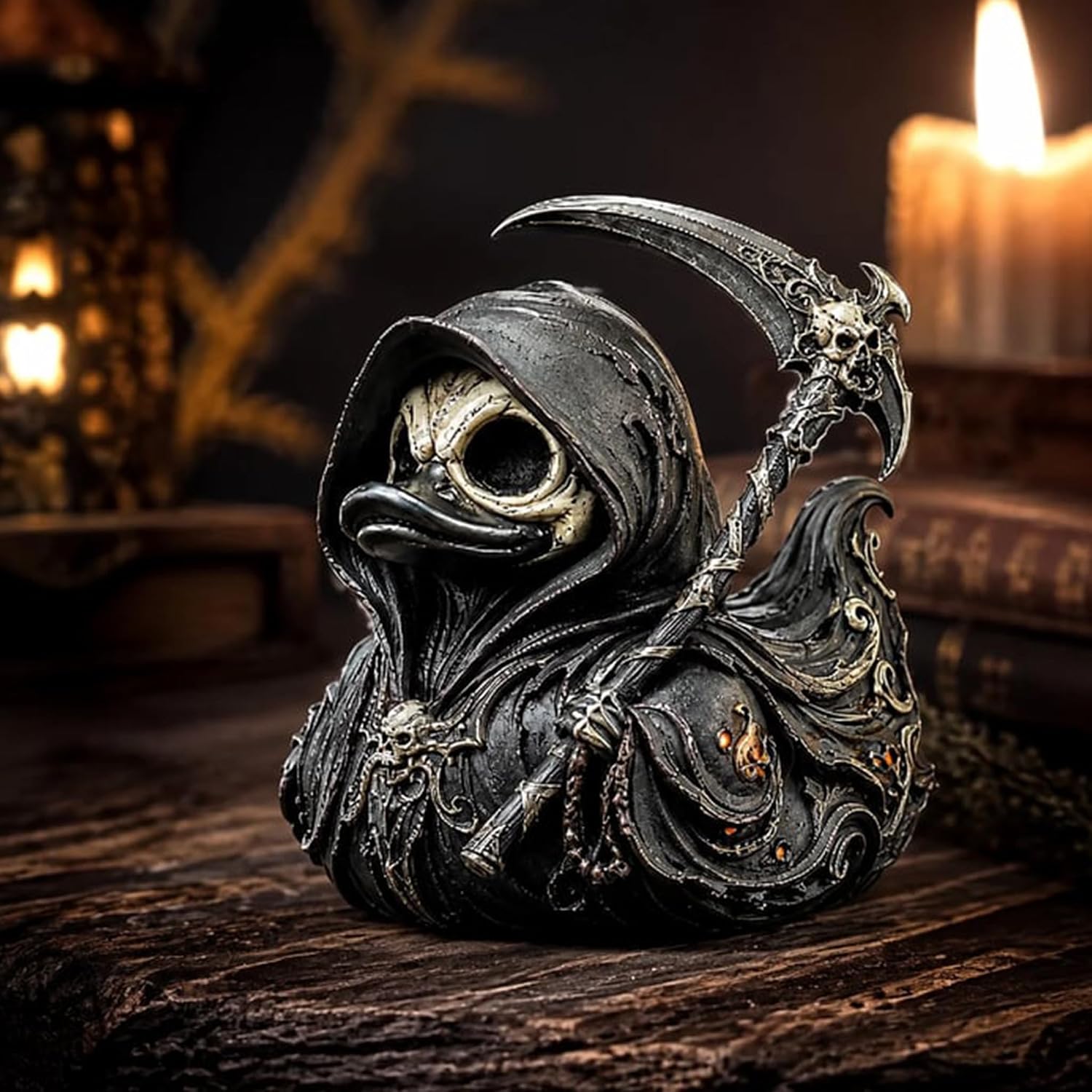 Bebek Koleksi Gotik Grim Reape - Halloween Skeleton Decoration ulasan dan harga