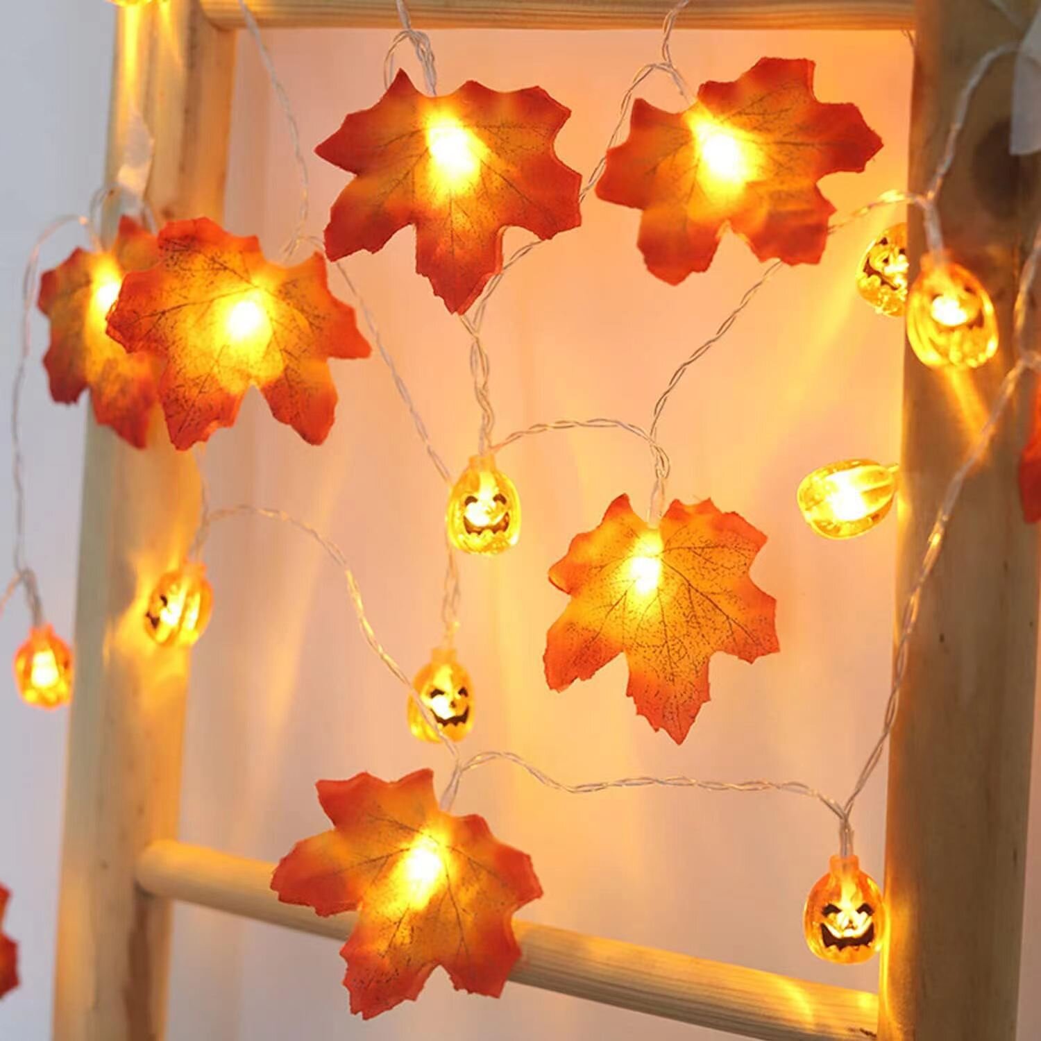 1 Buah Lampu Tali LED Hallowee - Halloween Led String Lights Orange ulasan dan harga