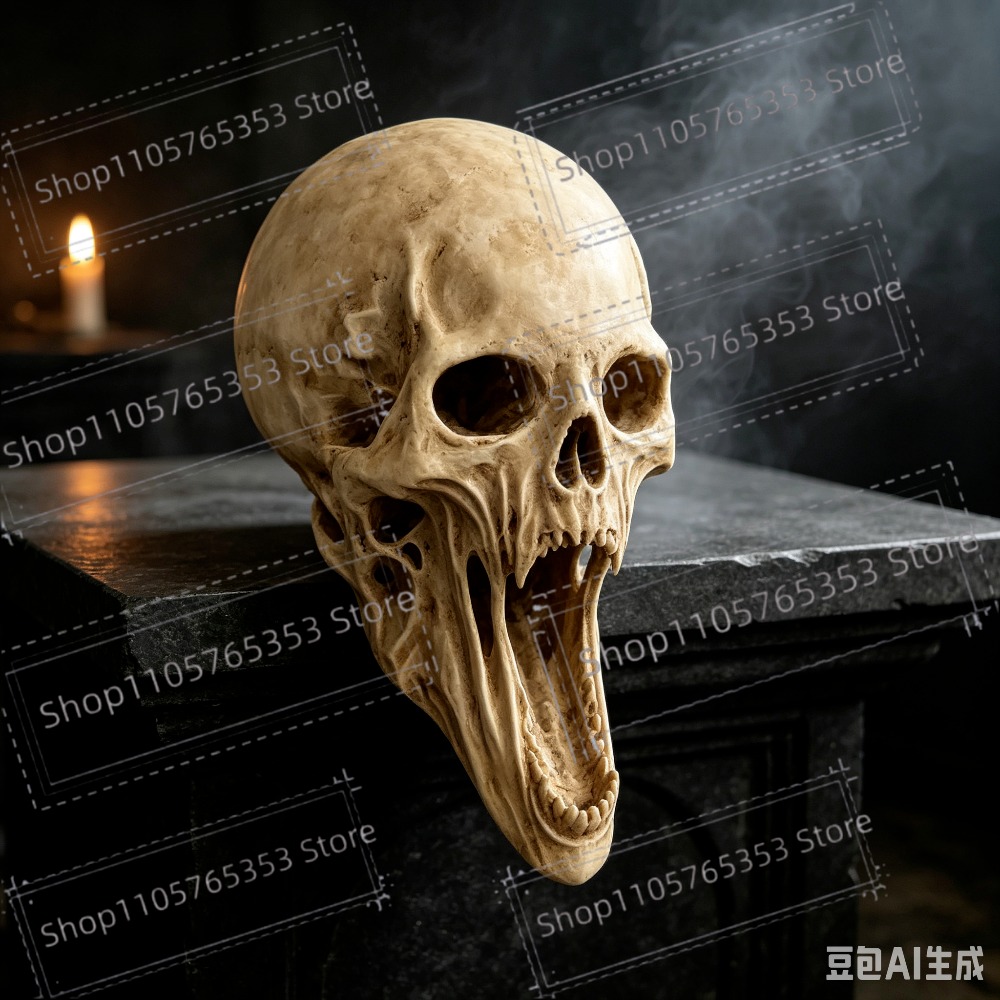 Patung Tengkorak Berteriak Gay - Halloween Skeleton Decoration ulasan dan harga
