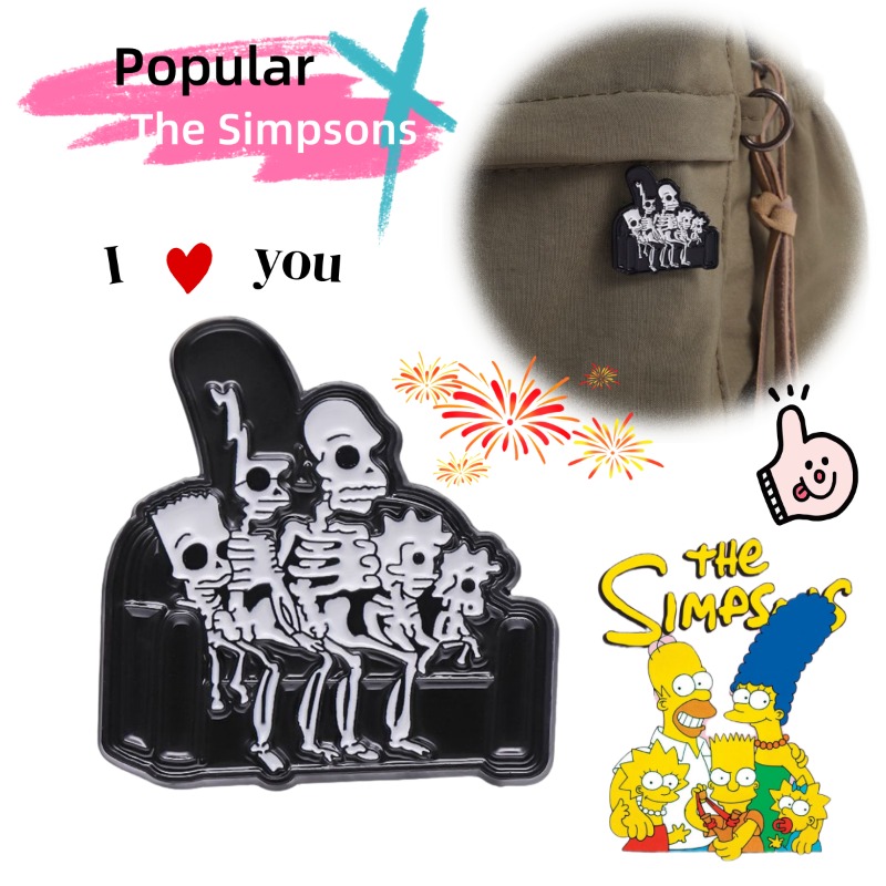 Bros Pin Enamel Logam Kartun A - Halloween Skeleton Decoration ulasan dan harga