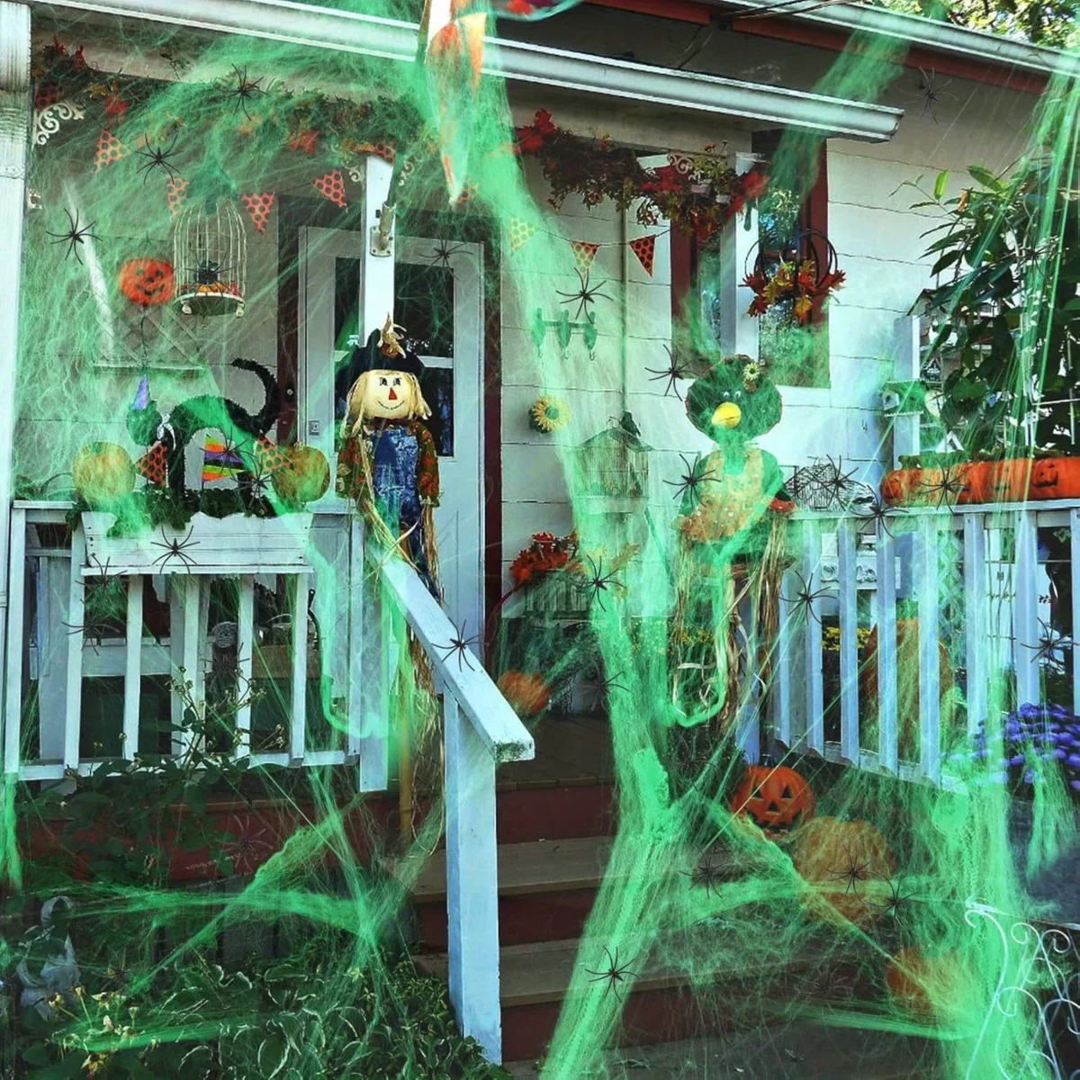1-20 buah Dekorasi Halloween,  - Spider Web Halloween Decoration ulasan dan harga