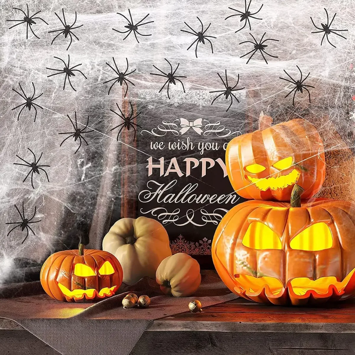1-20 buah Dekorasi Halloween,  - Spider Web Halloween Decoration ulasan dan harga