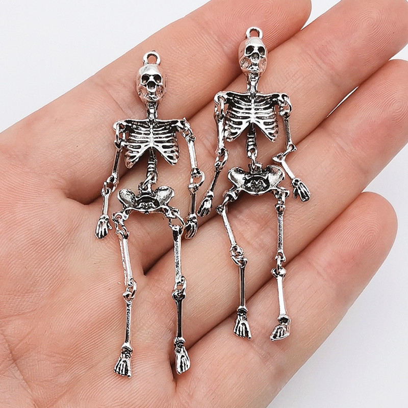 2/5/10 Buah Liontin Kerangka T - Halloween Skeleton Decoration ulasan dan harga