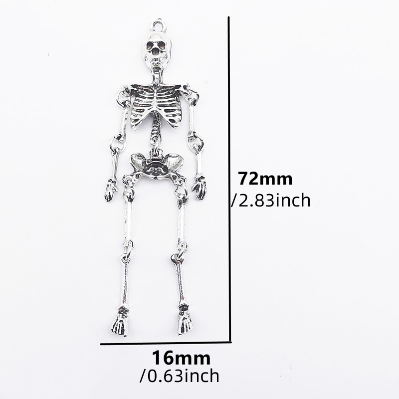 2/5/10 Buah Liontin Kerangka T - Halloween Skeleton Decoration ulasan dan harga