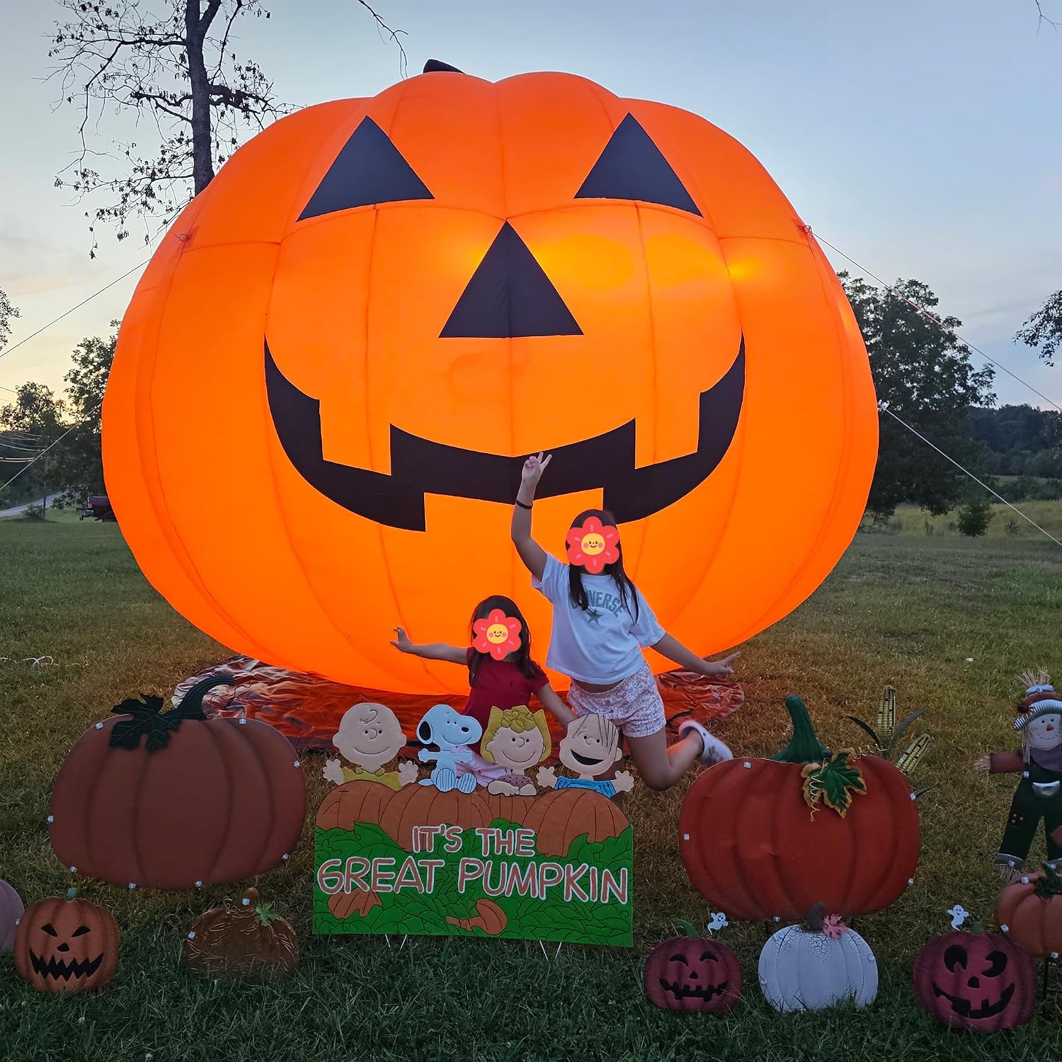 Dekorasi Labu Halloween Tiup R - Halloween Pumpkin Decor Led ulasan dan harga