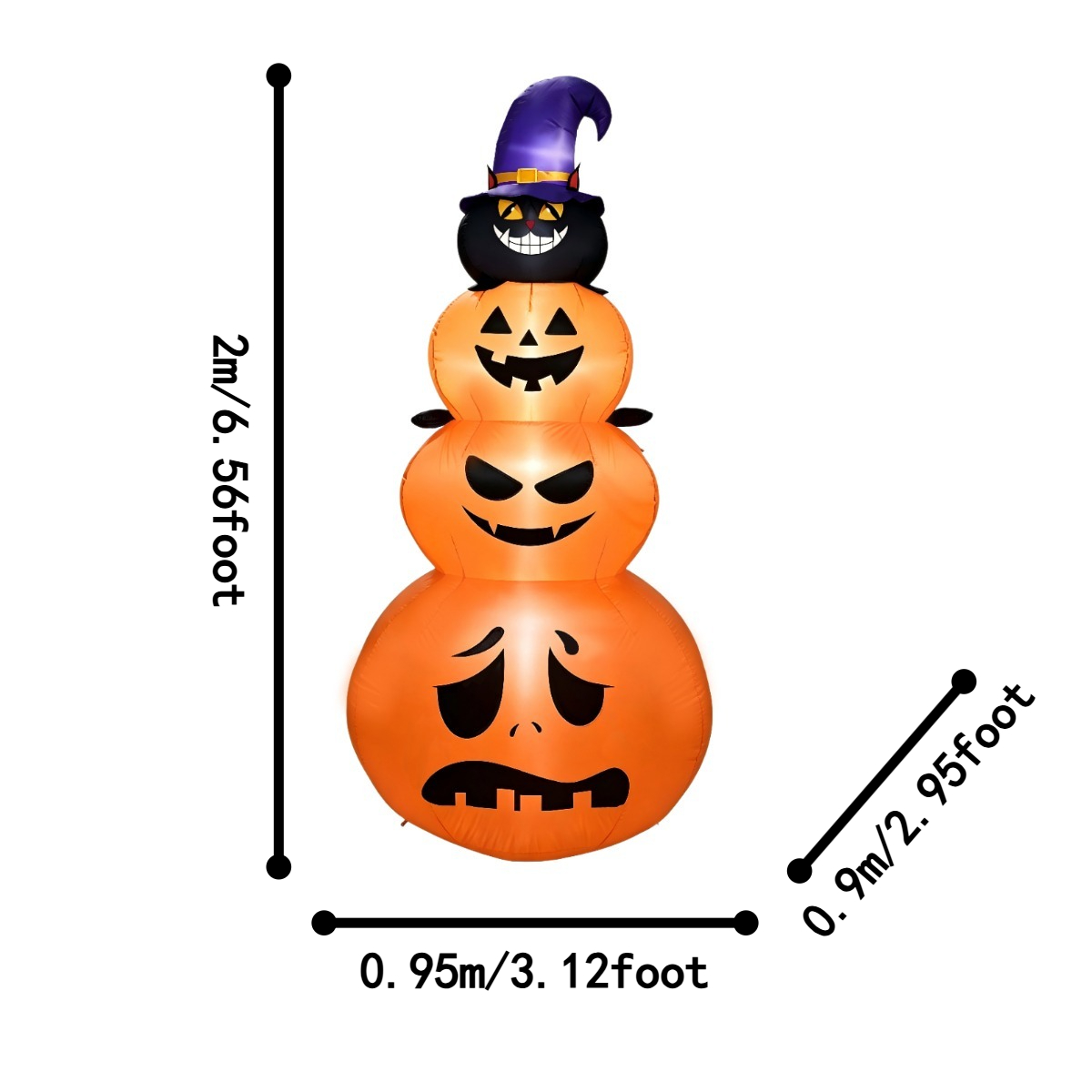 Dekorasi Liburan Luar Ruangan  - Halloween Pumpkin Decor Led ulasan dan harga
