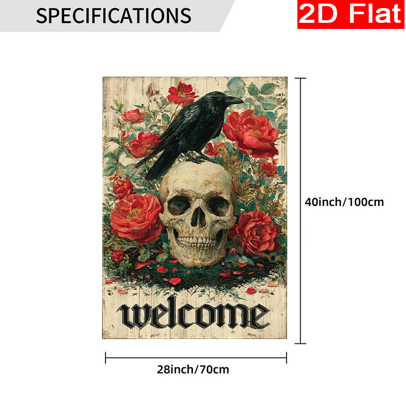 Bendera Taman Bertema Hallowee - Halloween Skeleton Decoration ulasan dan harga