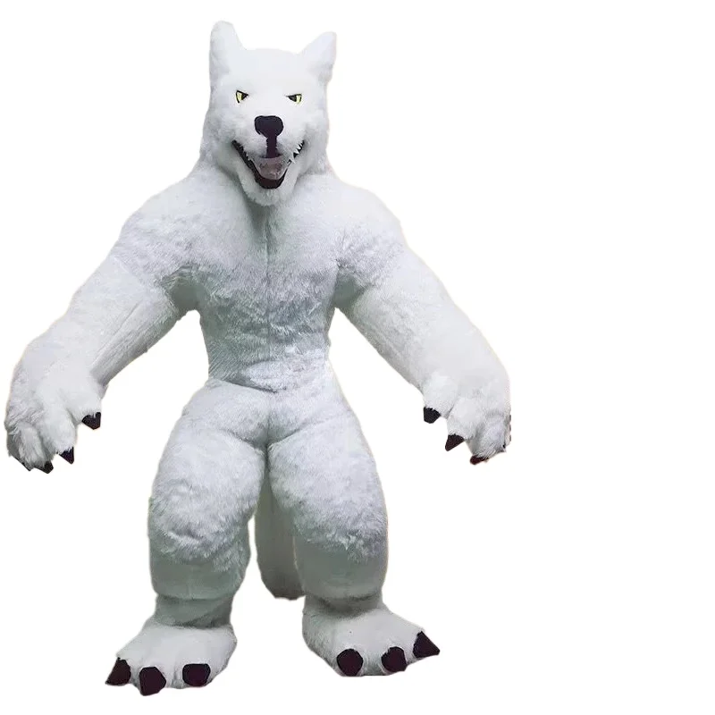 Kostum Maskot Serigala Abu-abu - Halloween Costume Adult ulasan dan harga