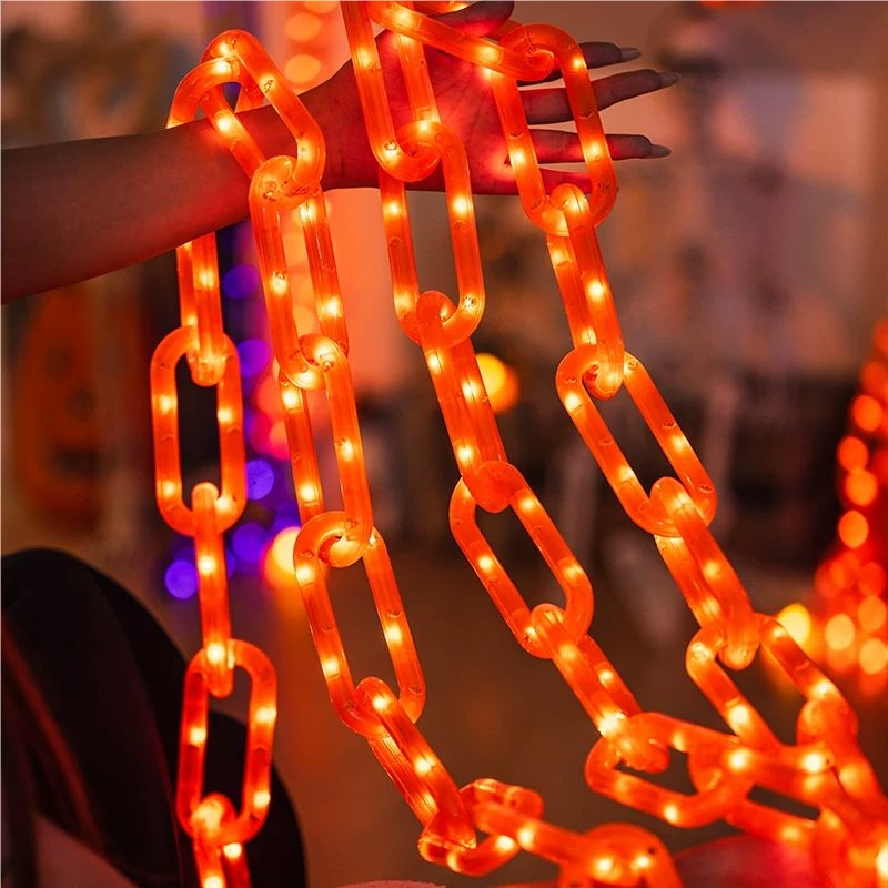 Lampu Rantai Tenaga Surya Luar - Halloween Led String Lights Orange ulasan dan harga