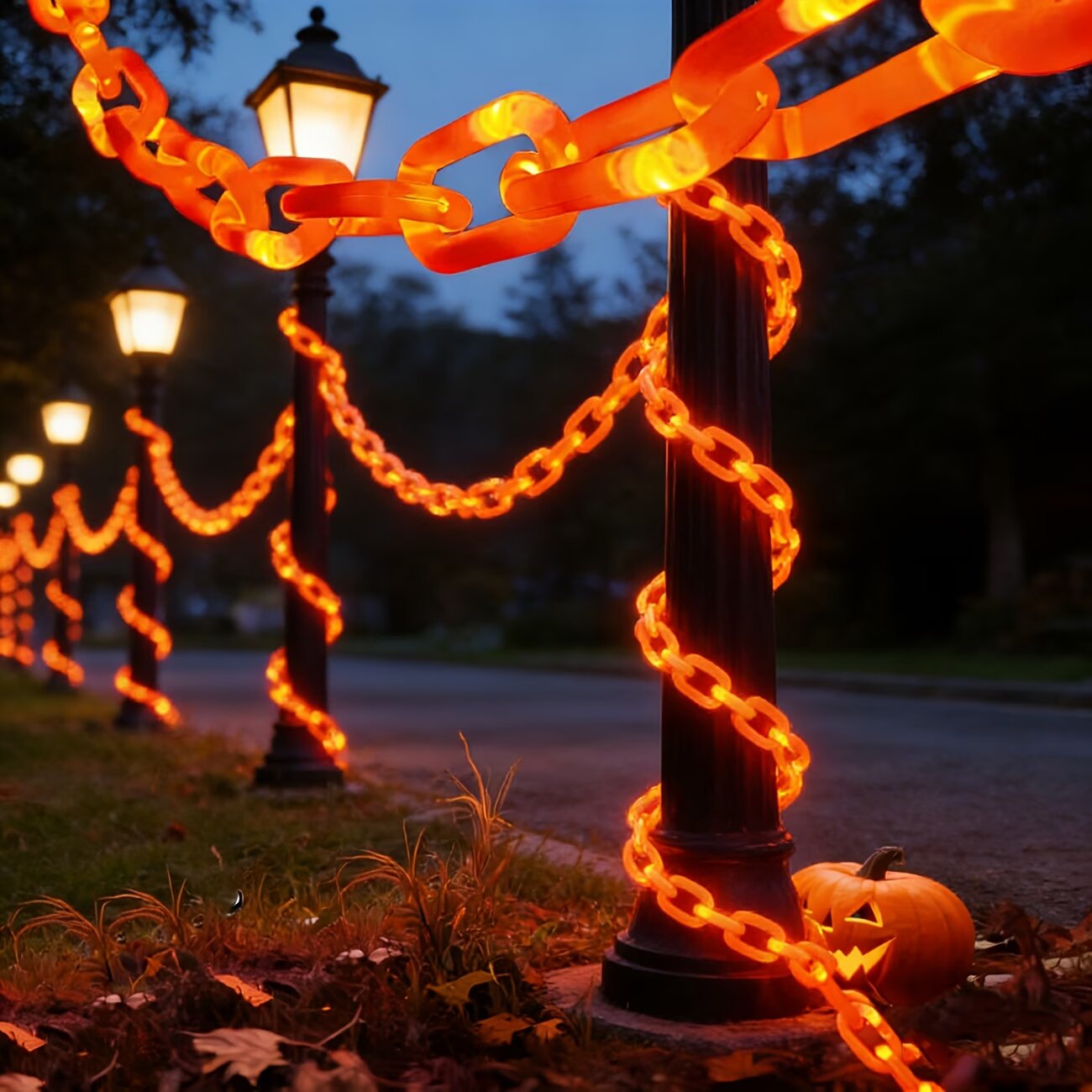 Lampu Rantai Tenaga Surya Luar - Halloween Led String Lights Orange ulasan dan harga