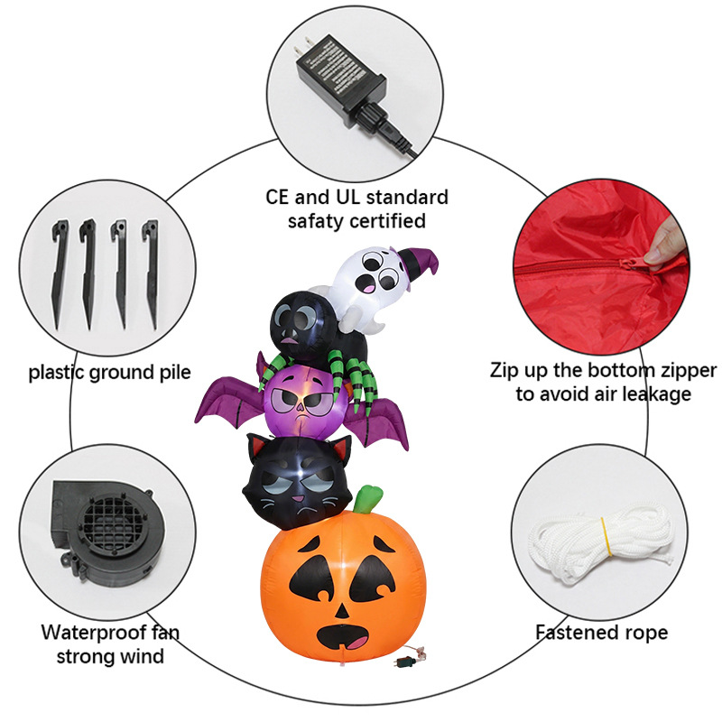 Dekorasi Halloween Tiup 18m, L - Halloween Pumpkin Decor Led ulasan dan harga