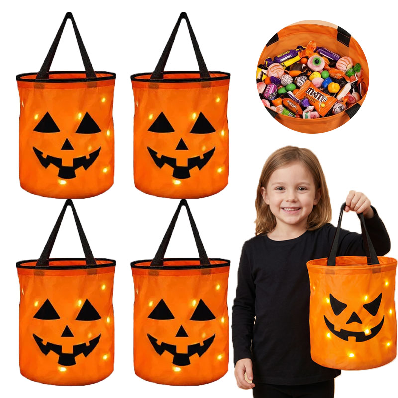 1-10 buah Keranjang Labu Hallo - Halloween Pumpkin Decor Led ulasan dan harga