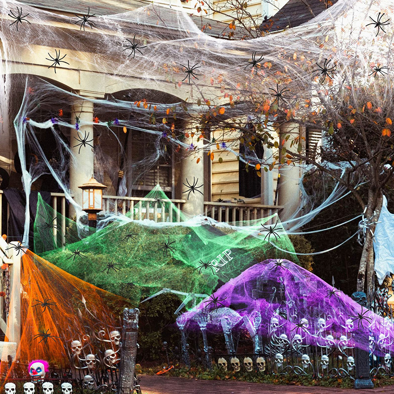 Dekorasi Halloween, Jaring Lab - Spider Web Halloween Decoration ulasan dan harga