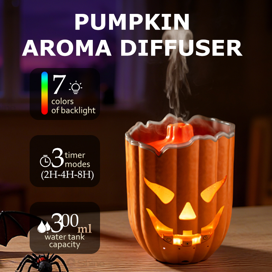 Pengharum Udara Berbentuk Labu - Halloween Pumpkin Decor Led ulasan dan harga