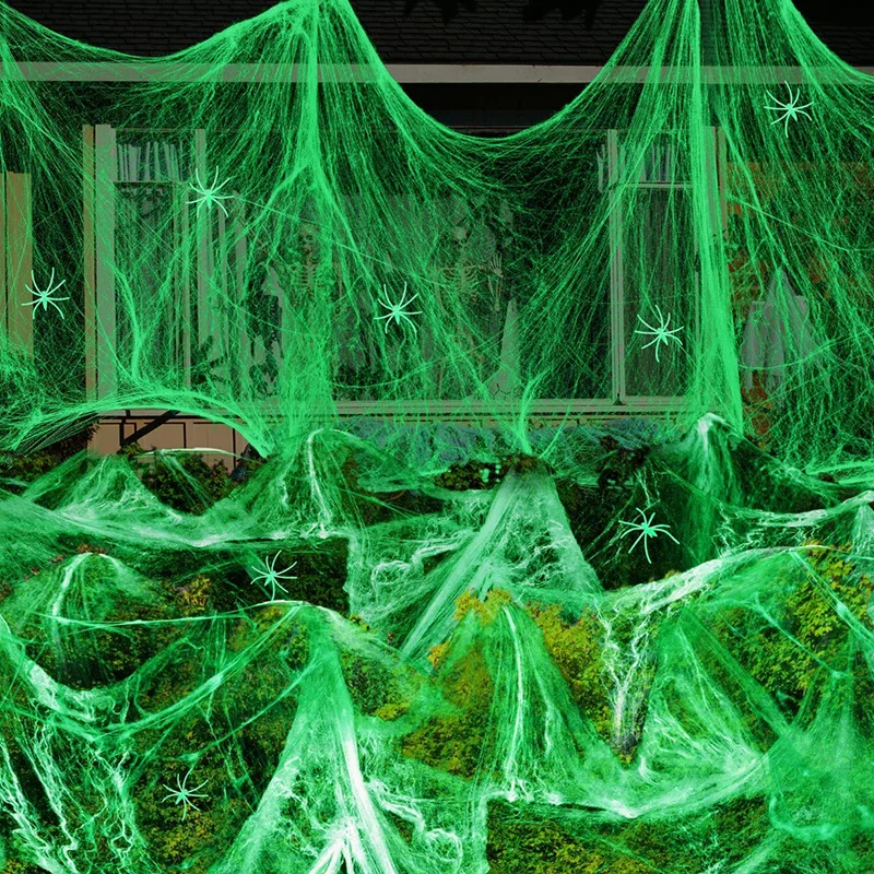 1-5 Set Dekorasi Jaring Laba-l - Spider Web Halloween Decoration ulasan dan harga