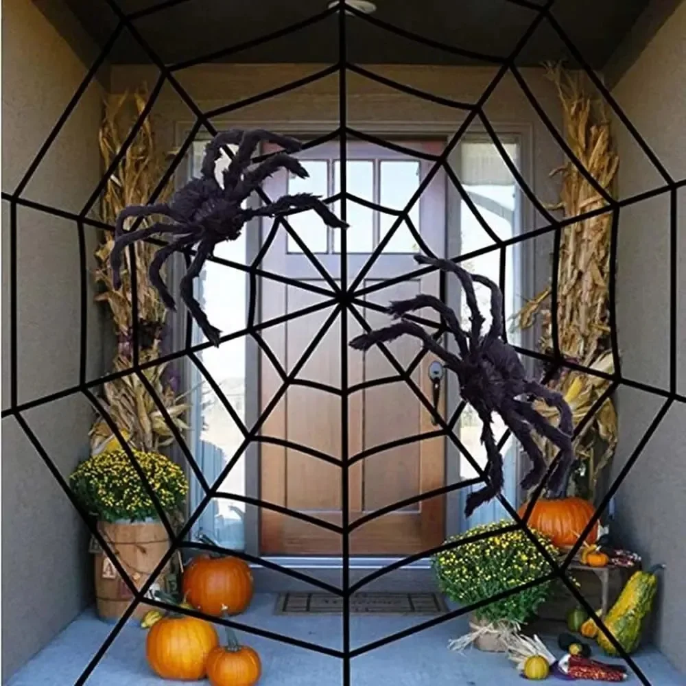 1-2 buah Dekorasi Jaring Laba- - Spider Web Halloween Decoration ulasan dan harga