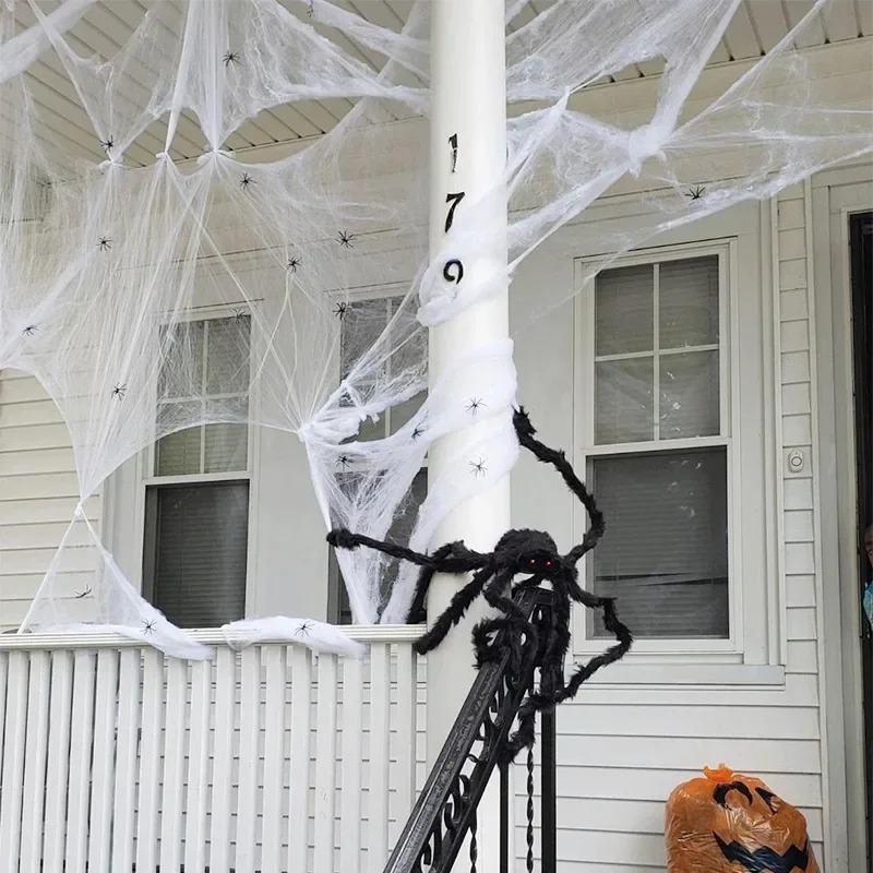 1-2 buah Dekorasi Jaring Laba- - Spider Web Halloween Decoration ulasan dan harga